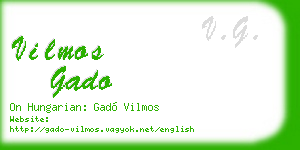 vilmos gado business card